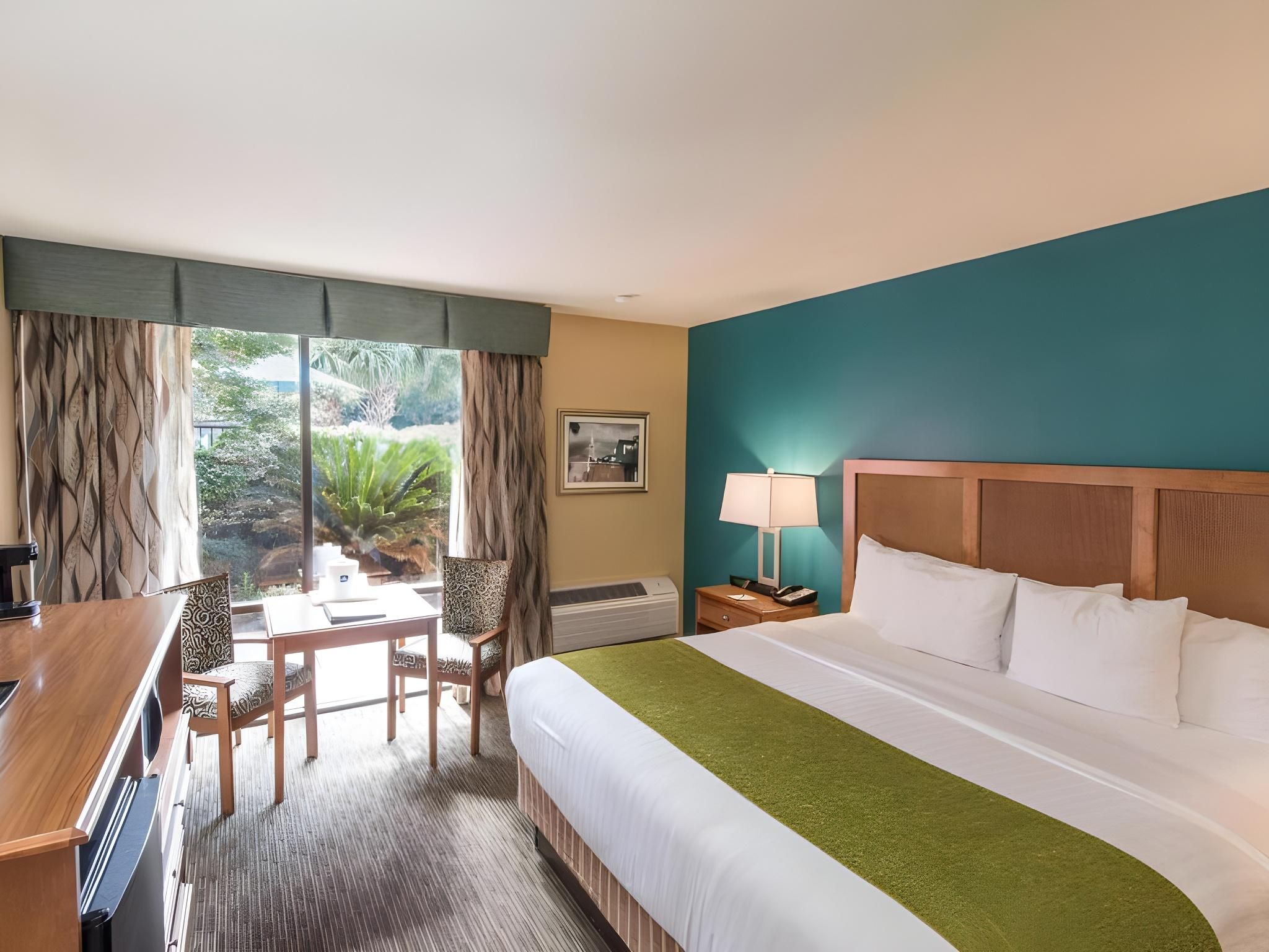 1 King Bed, Nonsmoking, Pool View, Vaulted Ceilings