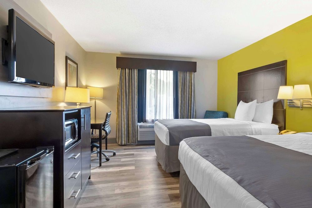 Standard Room, 2 Queen Beds, Non Smoking, Refrigerator & Microwave