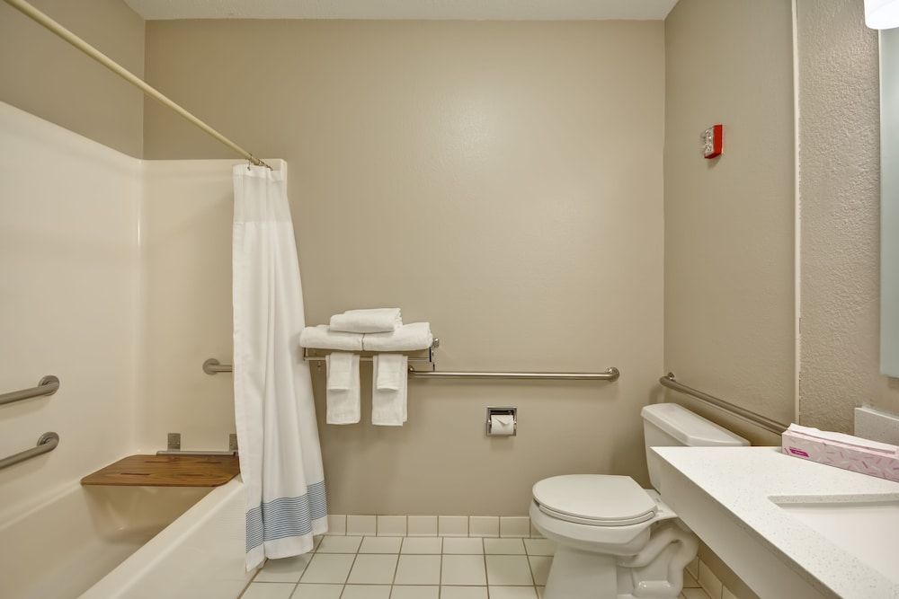 Studio, 1 Queen Bed with Sofa bed (Mobility/Hearing Access, Roll-In Shwr)