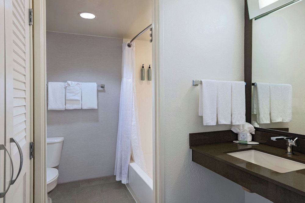 Courtyard by Marriott Austin The Domain Area Room, 1 King Bed with Sofa bed (Mobility/Hearing Access, Roll-in Shwr) 7