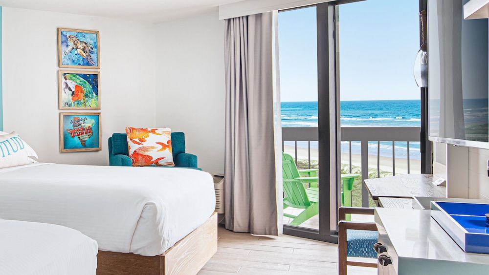 Premium Sand Room Two Queen Beds Partial Ocean View