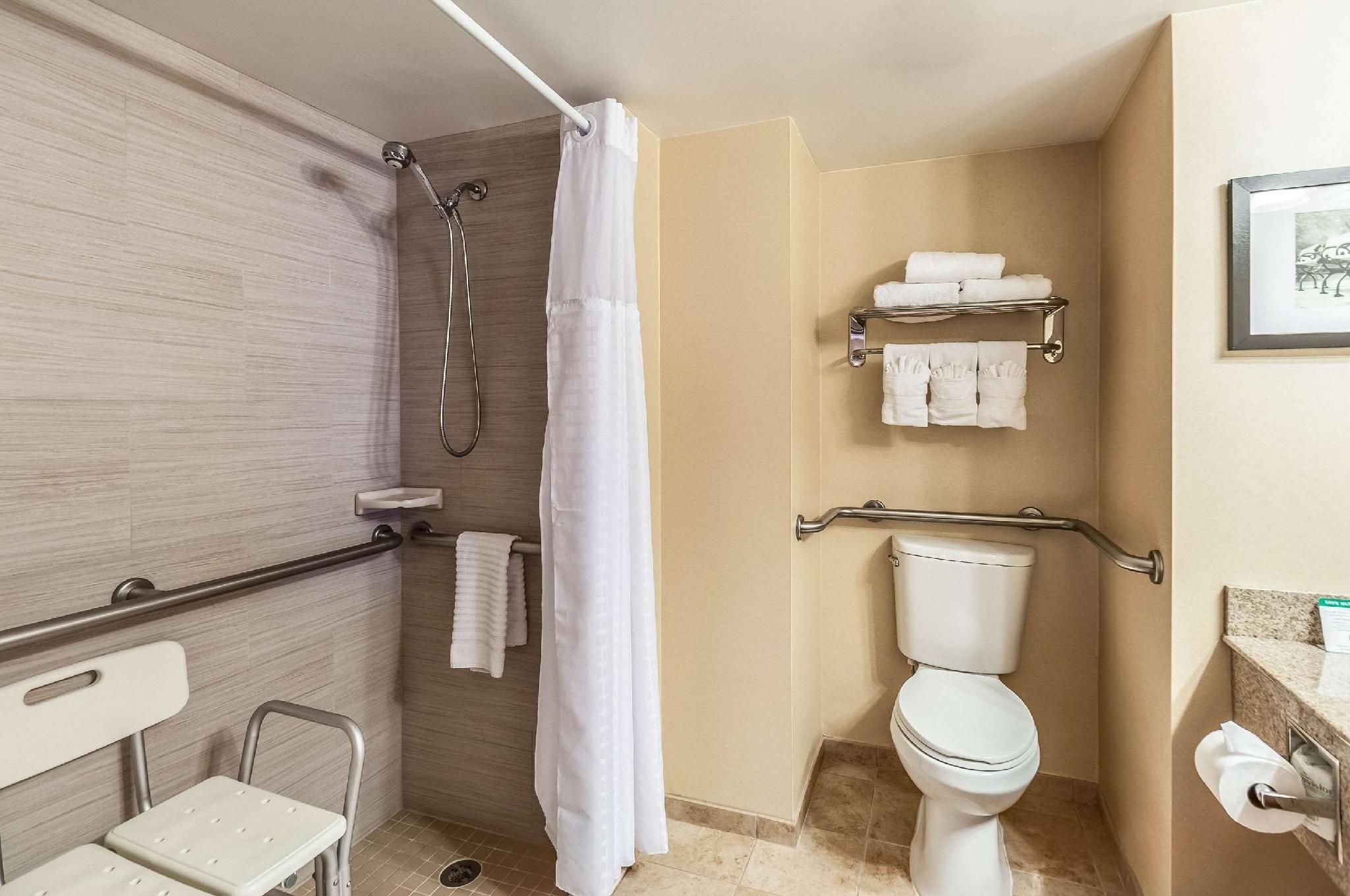 1 King Bed - Mobility and Hearing Accessible Room with Bathtub and Grab Bars, Non-Smoking