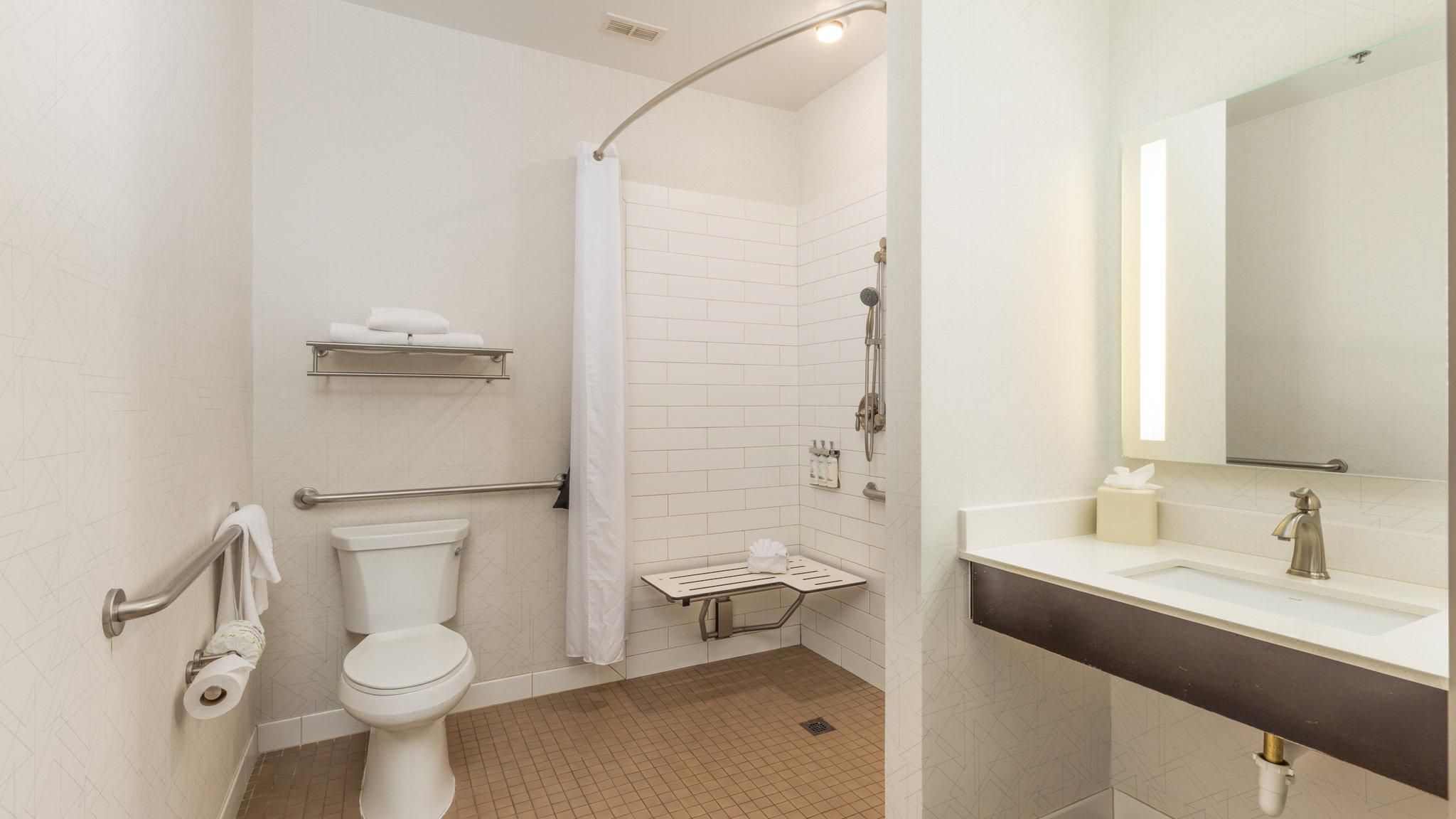 1 Queen Standard Communication Accessible Roll Shower