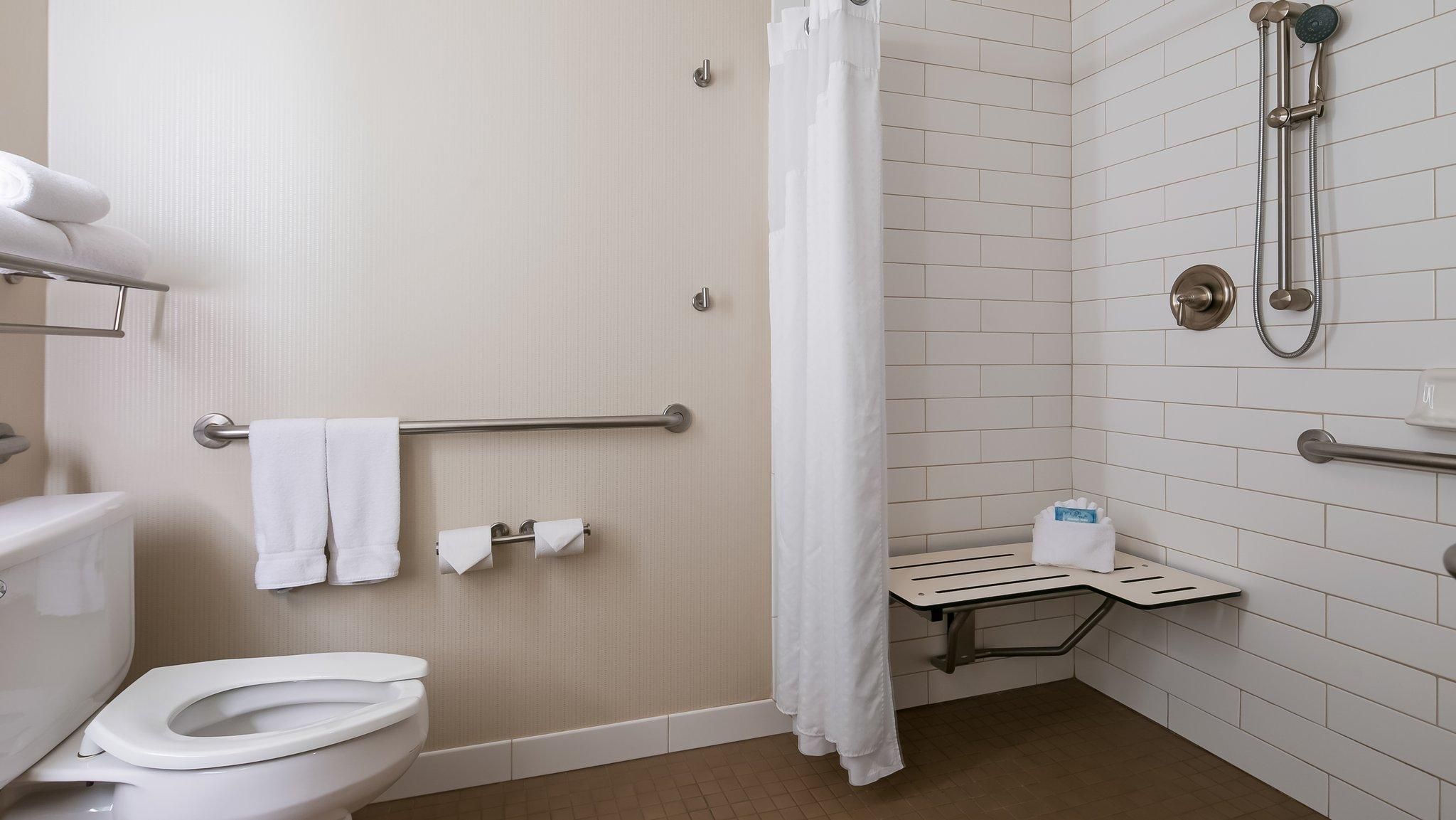 1 Queen Standard Communication Accessible Roll Shower