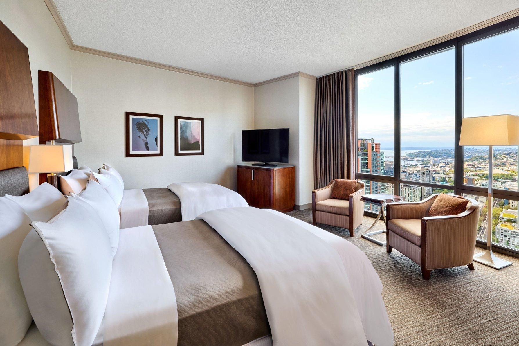 Grand Water View, Guest room, 2 Double, Water view, High floor