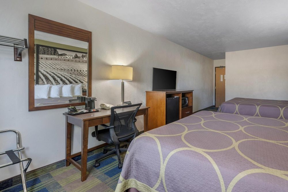 Standard Room, 2 Queen Beds, Non Smoking, Refrigerator & Microwave