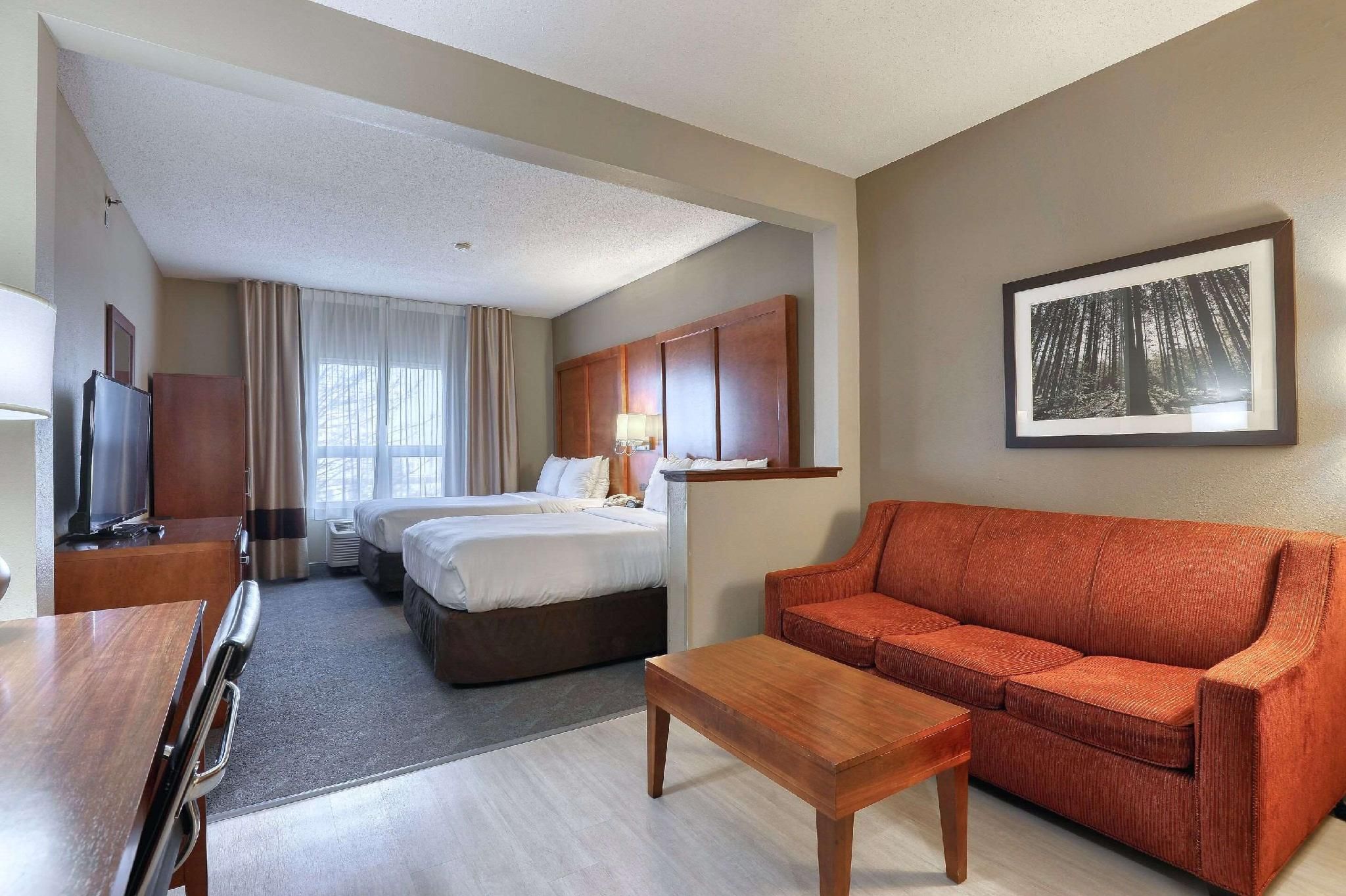 2 Double Beds, Suite, Nonsmoking, Accessible
