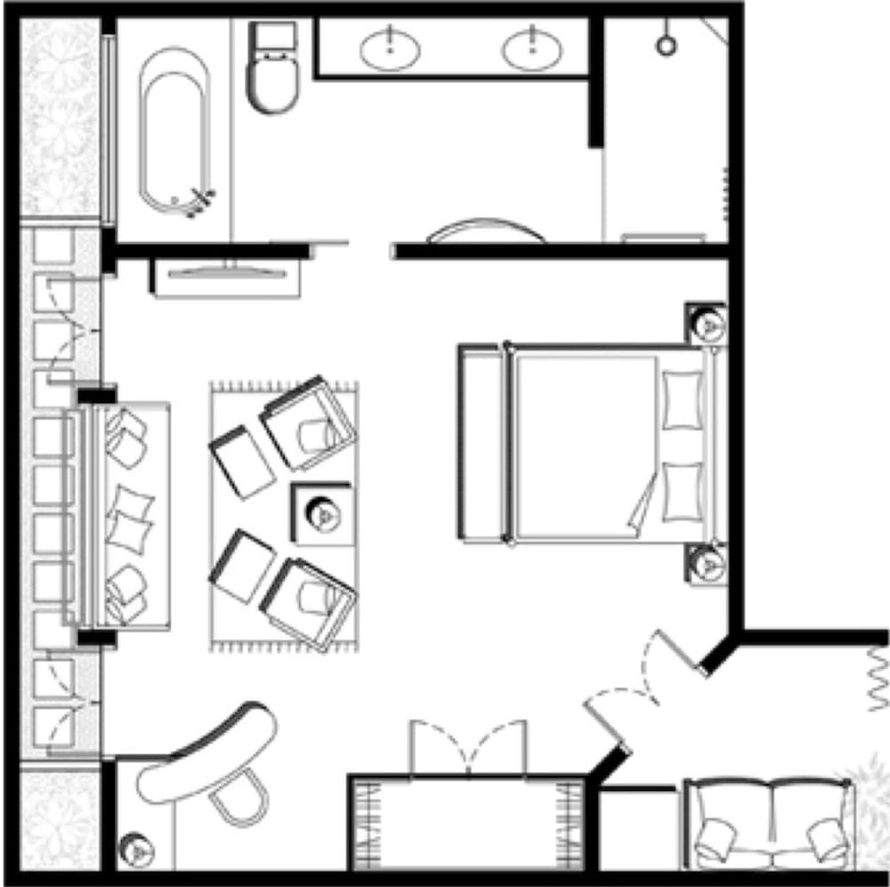 Room layout blue print