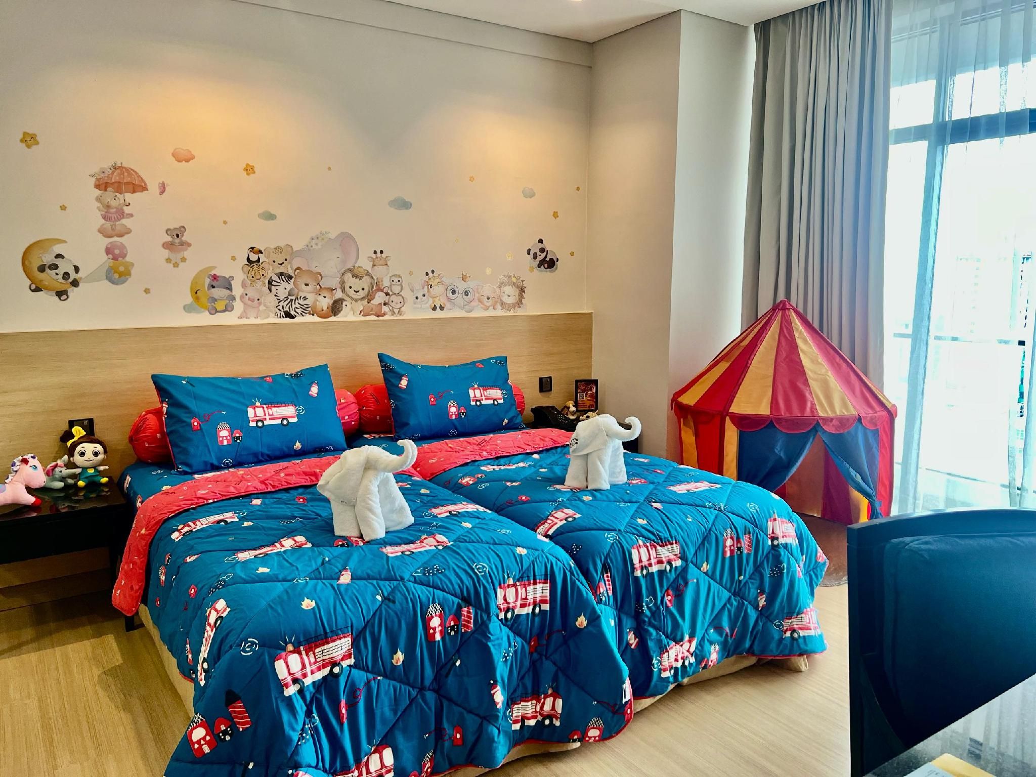 Kids Friendly Room for 4 People - Non-Smoking