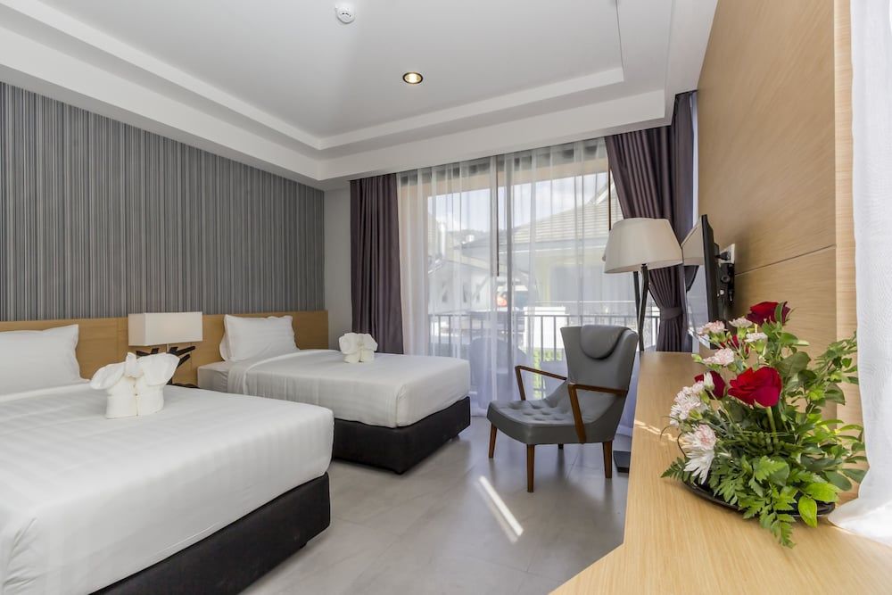 Apple A Day Resort Krabi Aonang Beach Deluxe Twin Room with Balcony