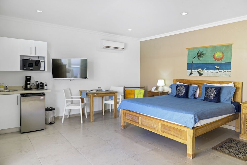 Arubas Bakval Suites Family Room, 1 King Bed with Sofa bed, Refrigerator & Microwave, Poolside