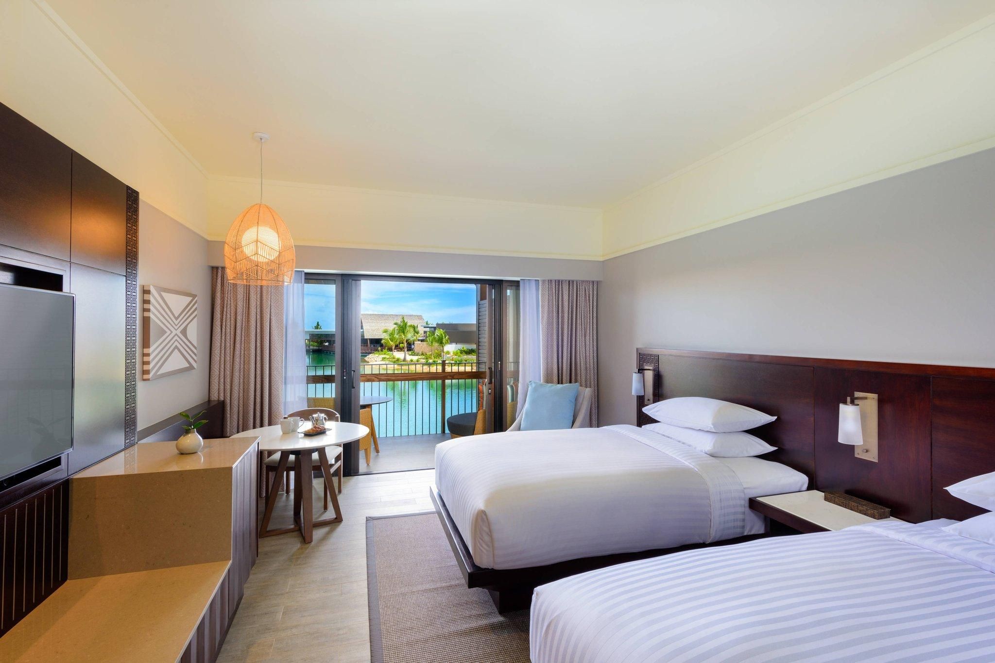Lagoon Front Twin, Guest Room, 2 Double, Lagoon Front, Balcony, Patio