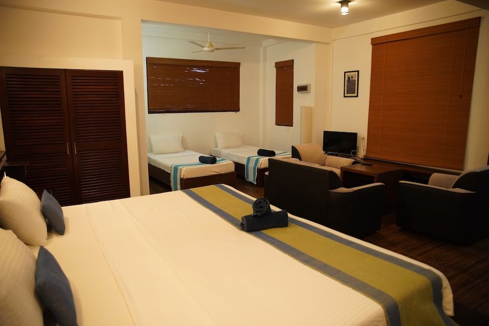 Family Apartment, 1 King Bed, Balcony, Pool View