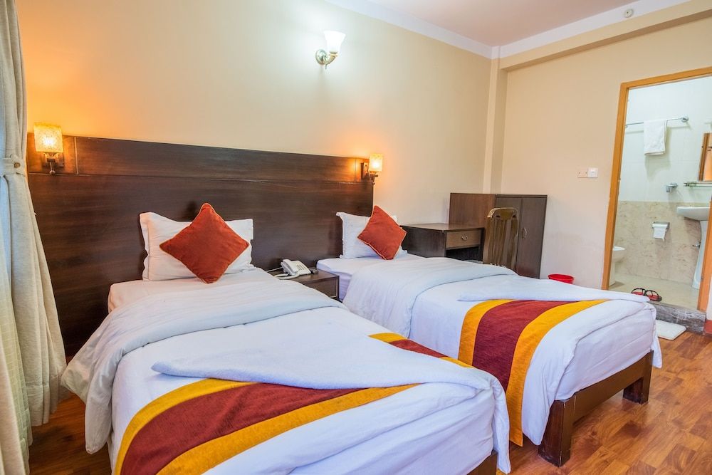 Kathmandu Sunny Hotel Deluxe Room Two Single Beds 6