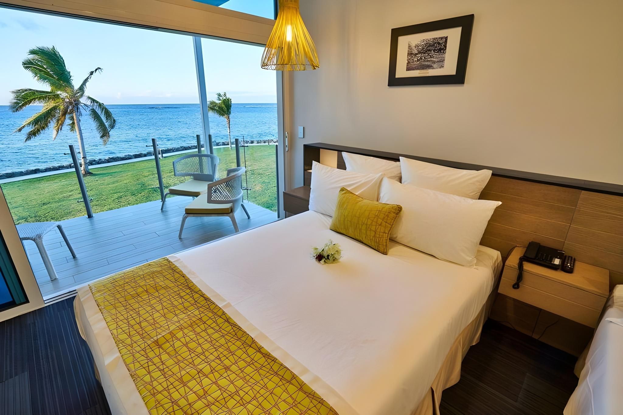 Taumeasina Island Resort Deluxe Double or Twin Room with Ocean View