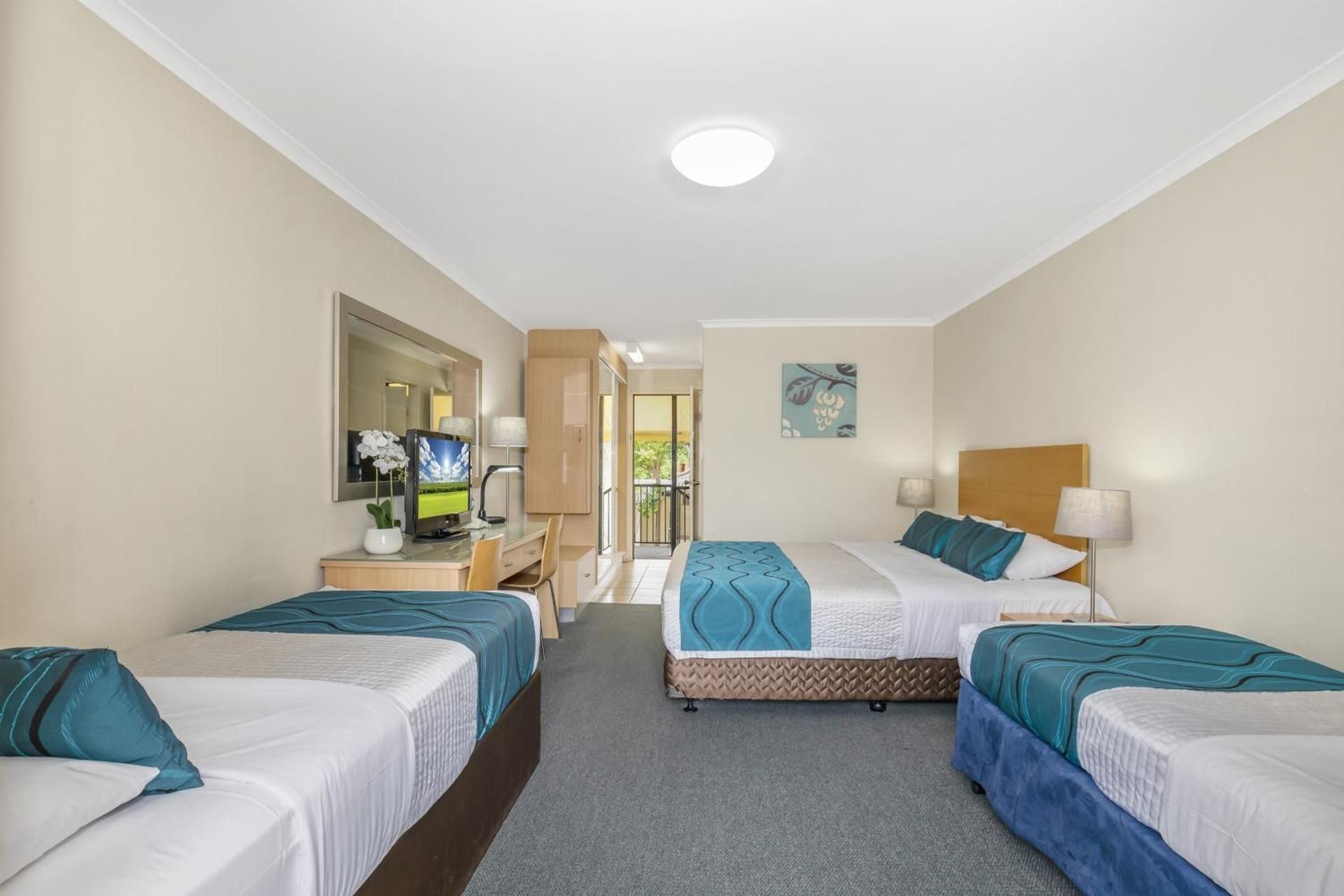 Standard Room with 1 King and 2 Single Beds