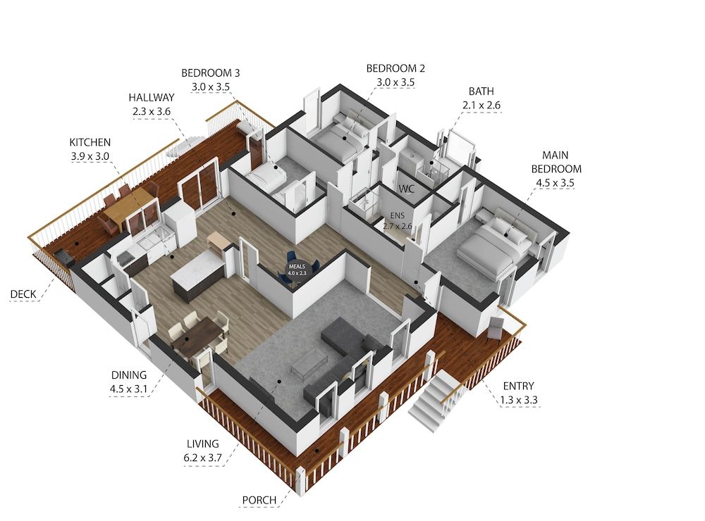 Yarra Gables Deluxe Bungalow, 3 Bedrooms, Garden View 9
