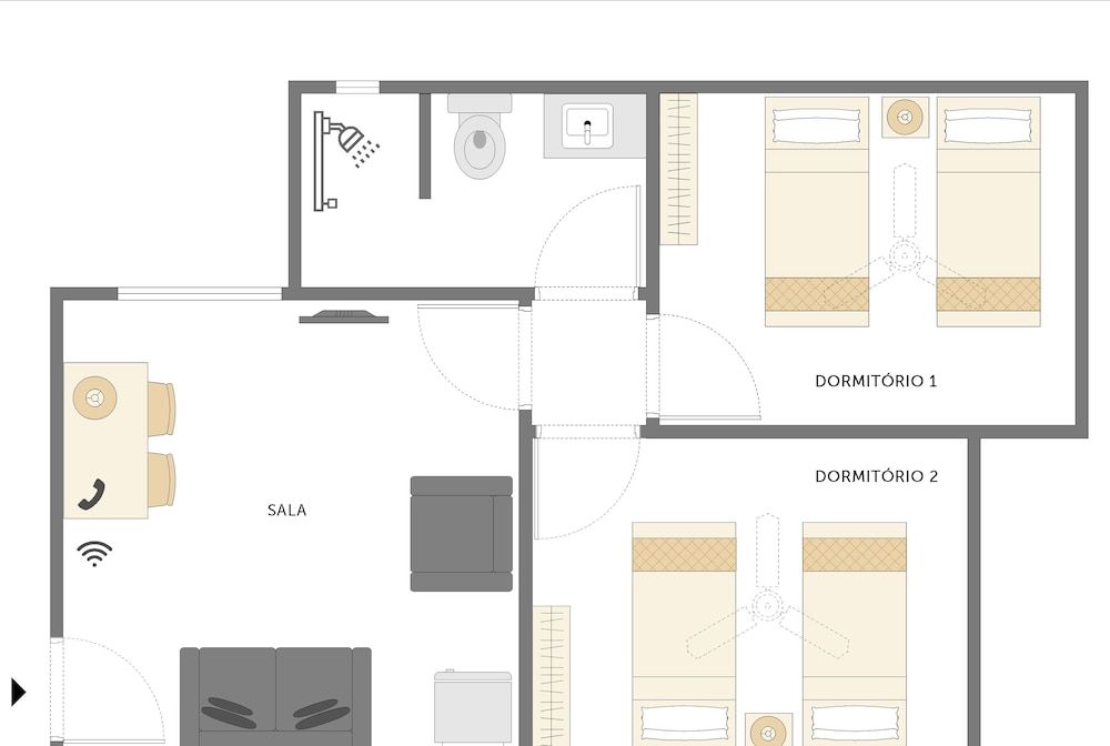 Room layout blue print