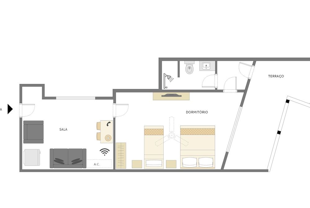 Room layout blue print
