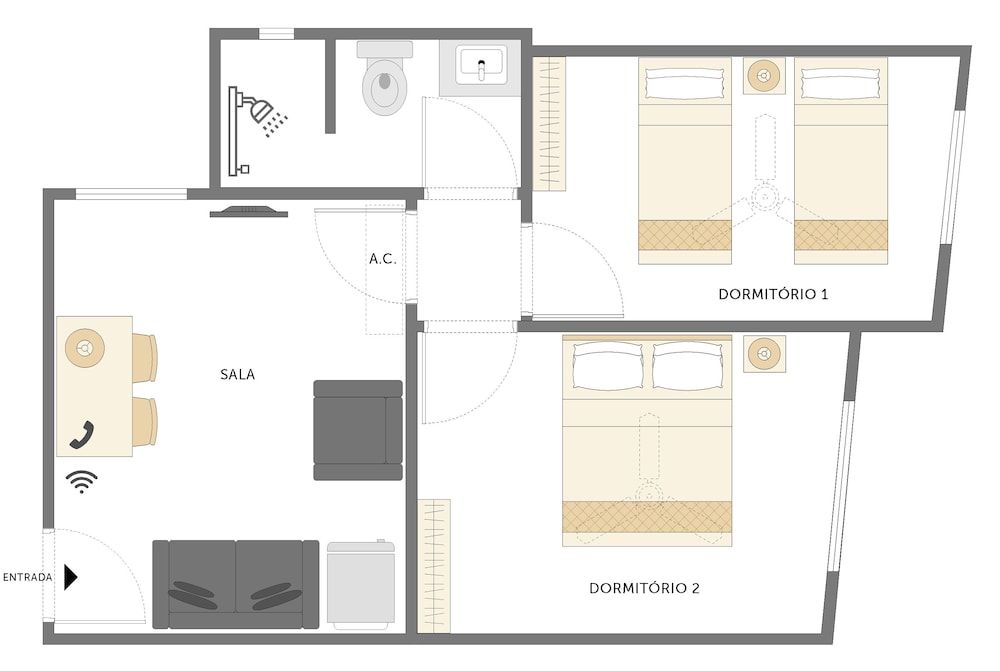 Room layout blue print