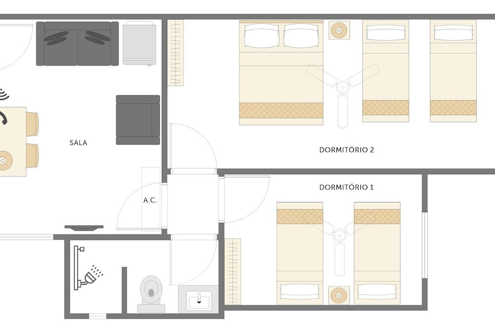 Room layout blue print