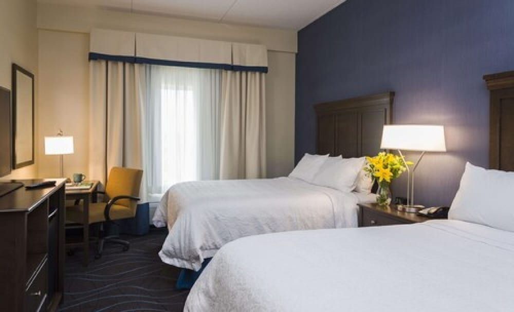 Hampton Inn by Hilton Ottawa Airport, ON, CN Room, 2 Queen Beds, Refrigerator & Microwave 2