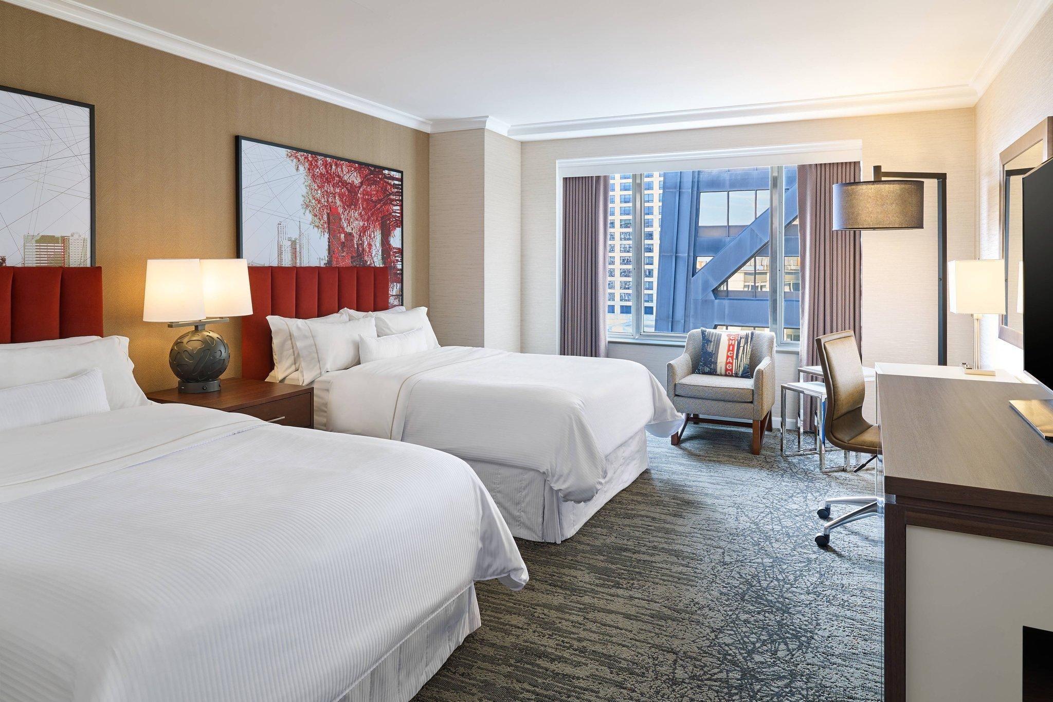 Club 2 Double Beds, Club level, Guest room, 2 Double
