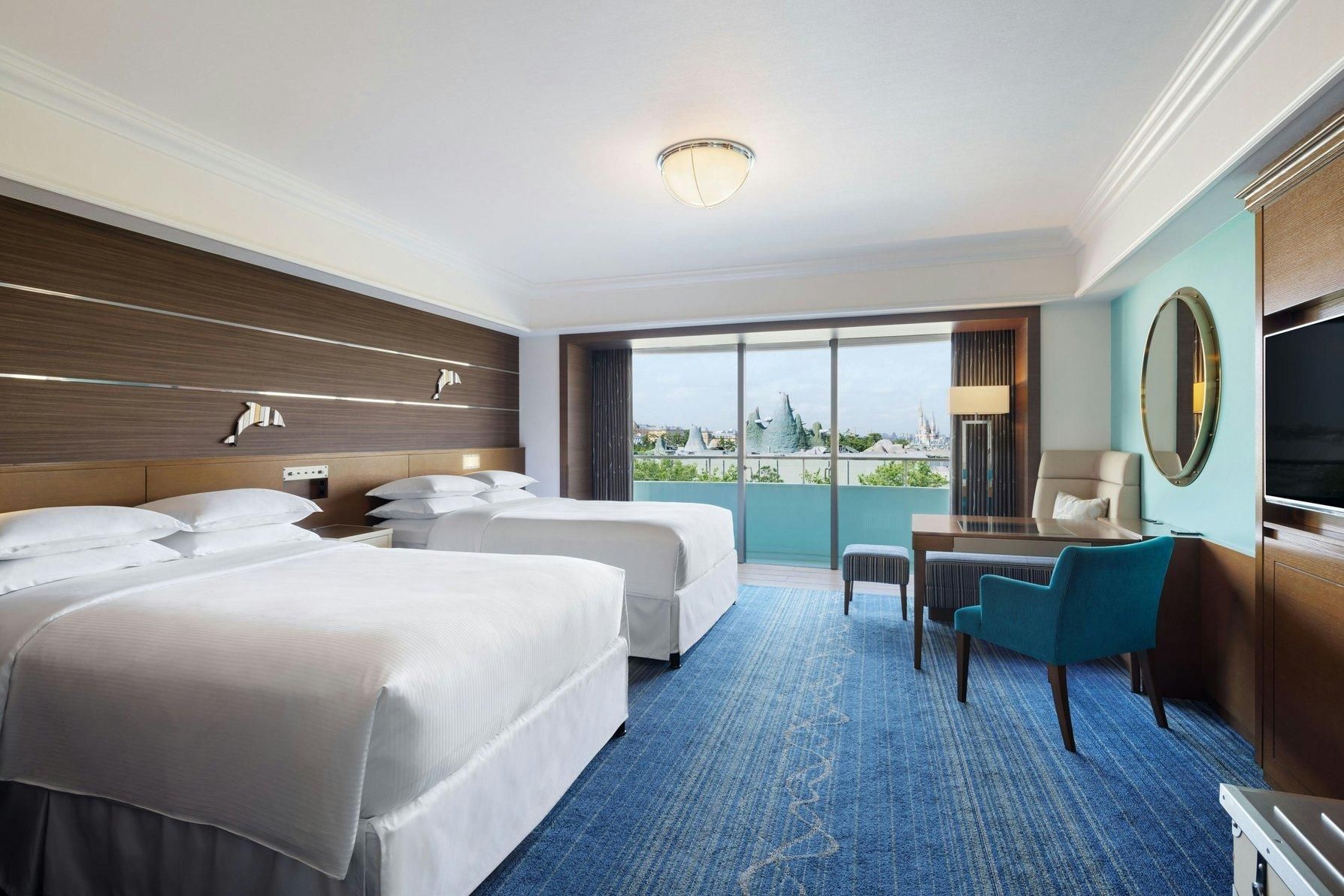 Ocean Dream 2 Beds, Guest room, 2 Double, Disney or Bay view, Balcony