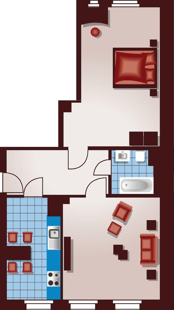 Room layout blue print