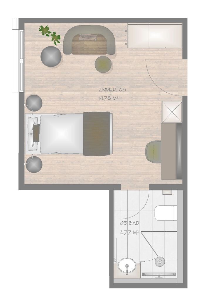 Sackmann Genuss und Spa Resort Classic Single Room, Balcony 2