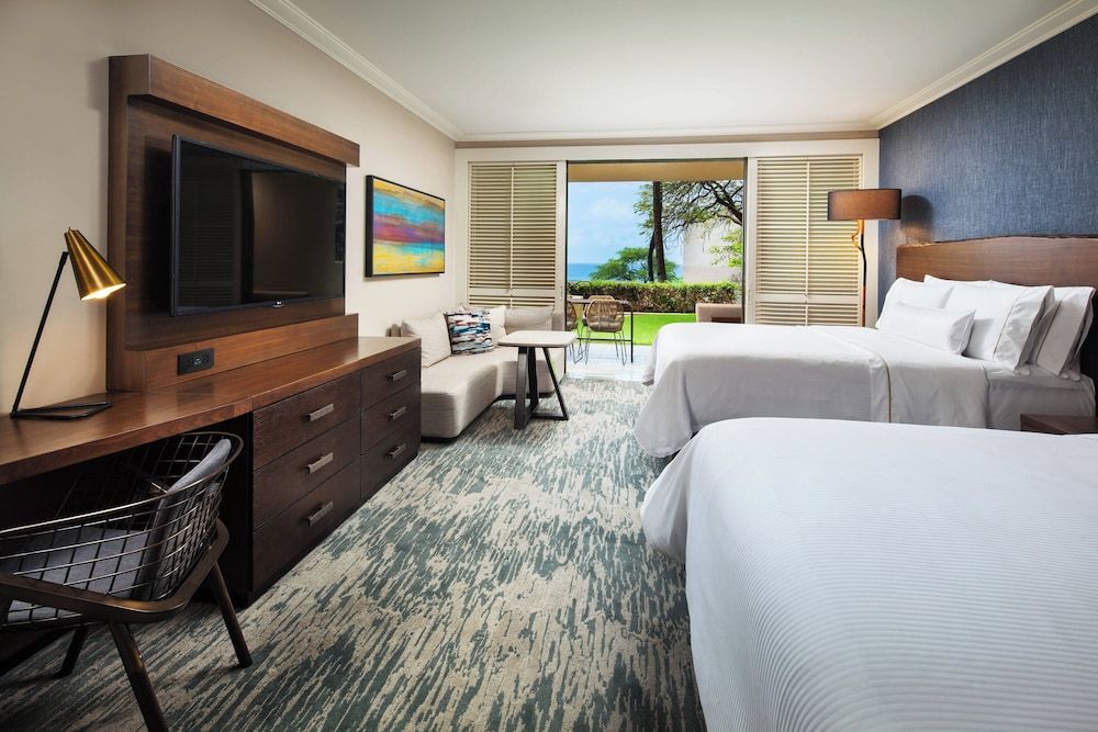 Guest Room, 2 Queen, Ground floor, Lanai