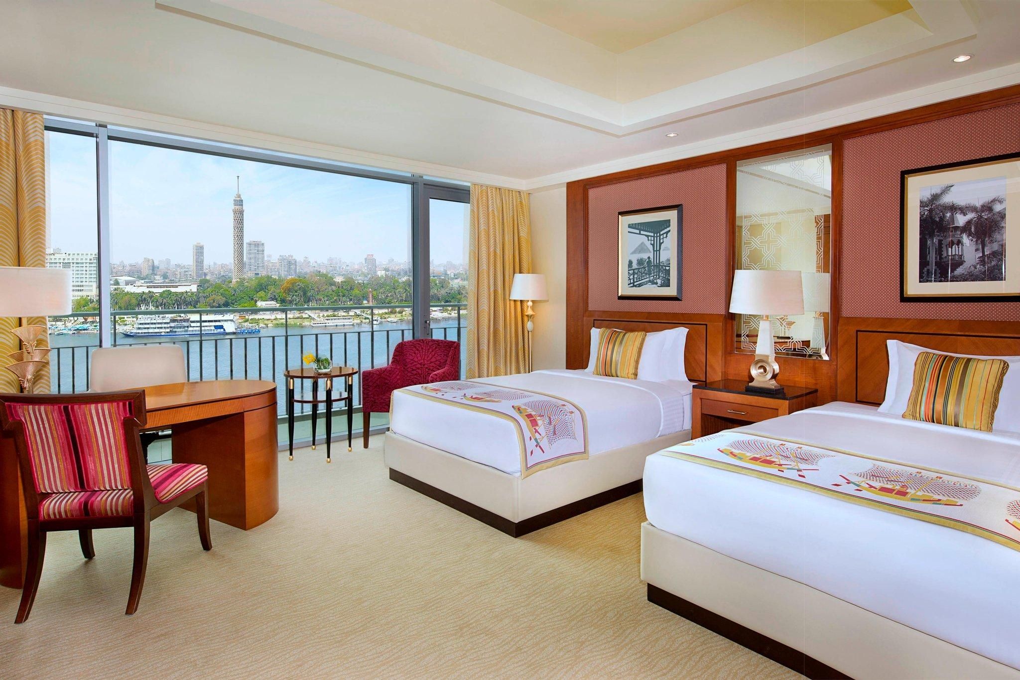 Deluxe Guest room, 2 Double, Nile view