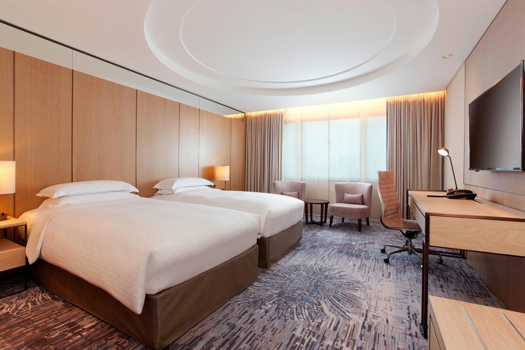 Executive Deluxe Twin, Executive Lounge Access, Guest Room, 2 Twin, High Floor