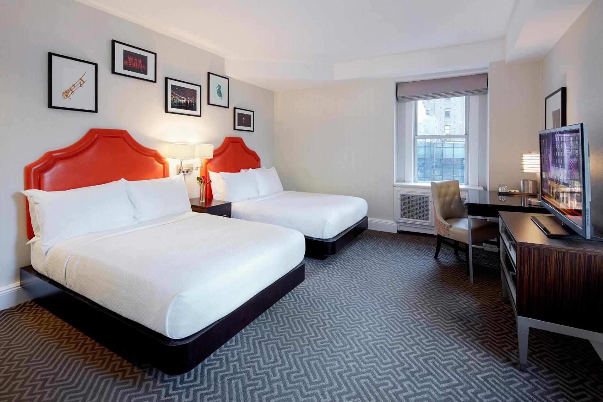 Deluxe Double Room with Two Double Beds - Hearing Accessible