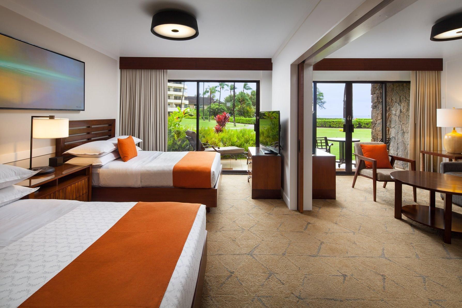 Ohana Doubles, Suite, 2 Double, Alternate: Murphy/wall bed, Ocean view