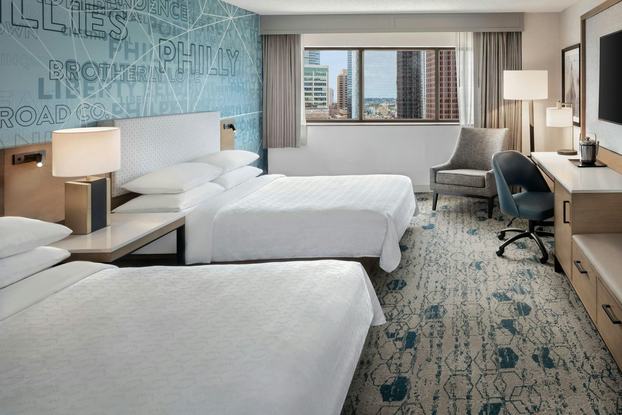 Club lounge access, Deluxe Guest room, 2 Double, High floor