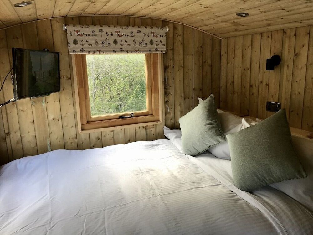 Highland Bear Lodge & Luxury Bear Huts Hut Ensuite-Woodland view (Fraser Shepherd Hut)