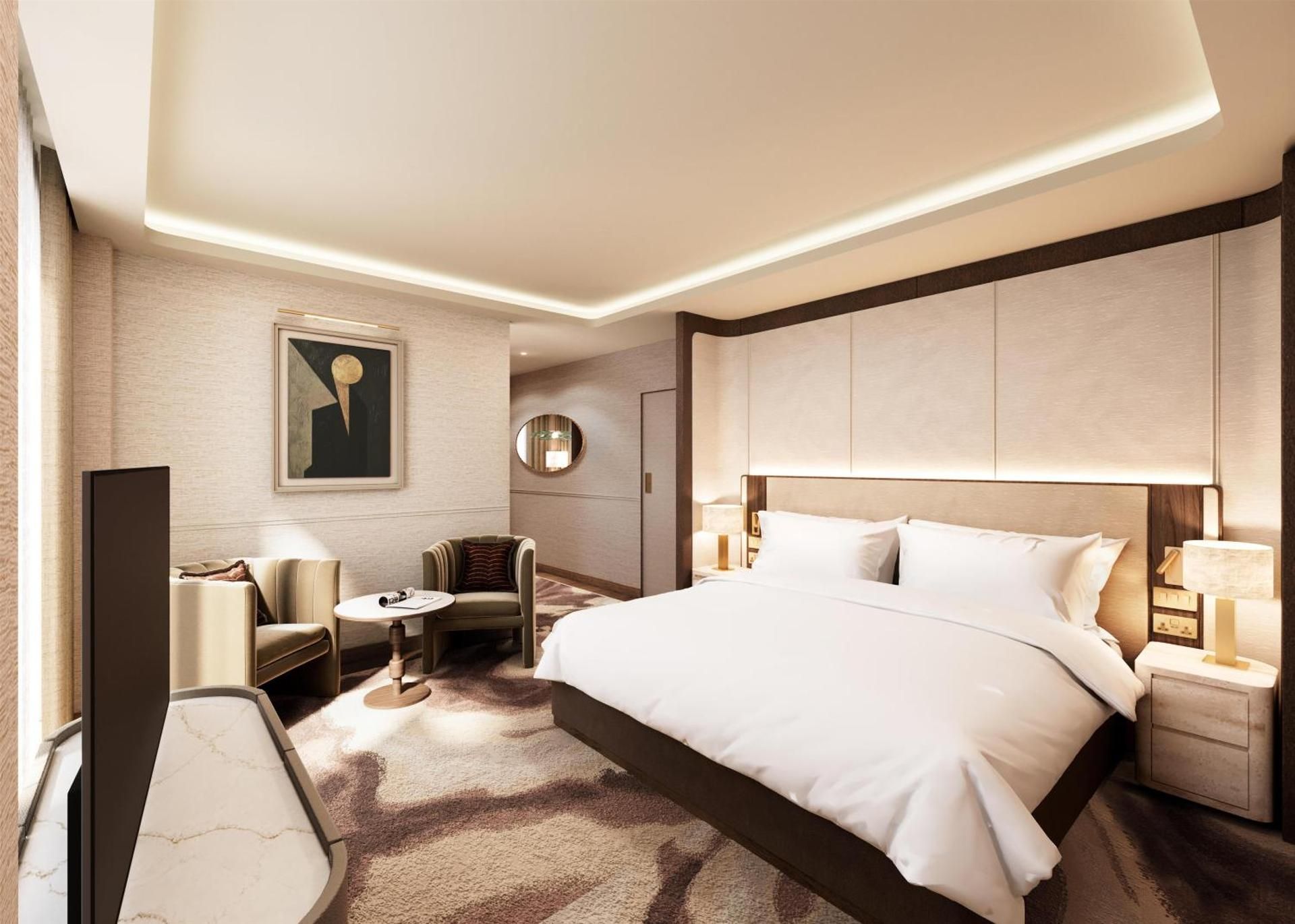 One-Bedroom King Suite with City View and Lounge Access