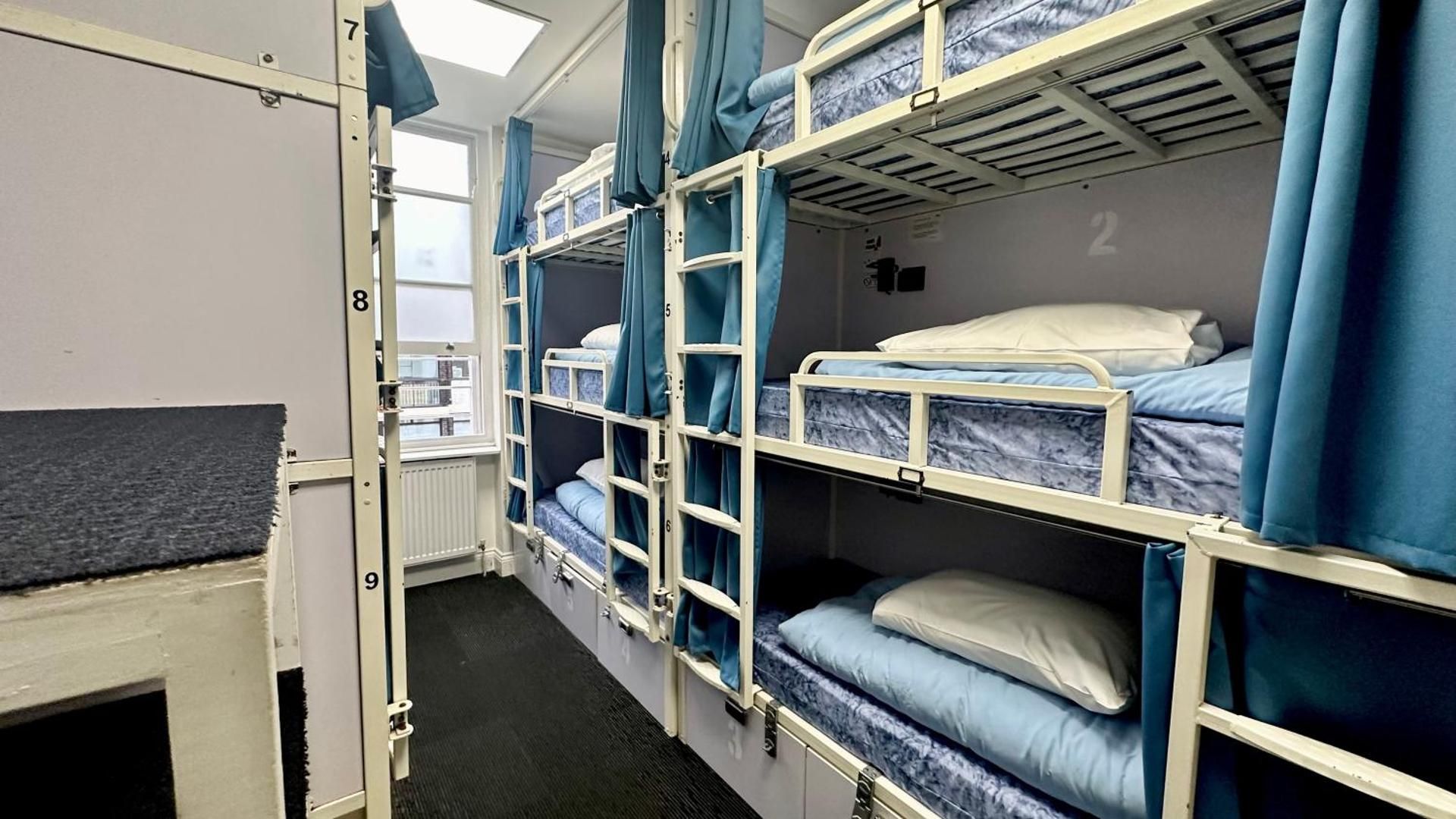 Single Bed in 9-Bed Female Dormitory with Private Bathroom