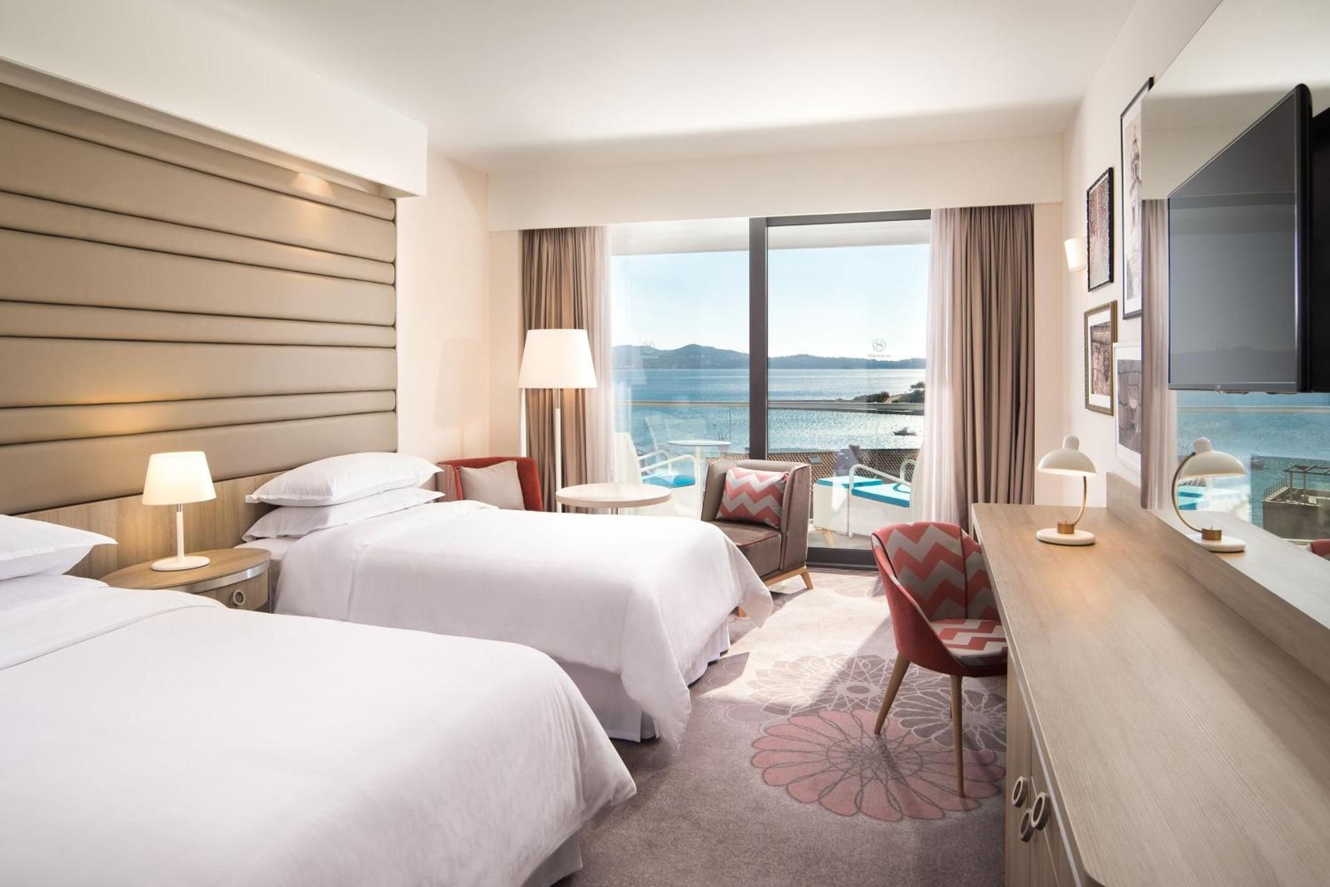Deluxe Twin Room, Guest room, 2 Twin, Sea view, Balcony