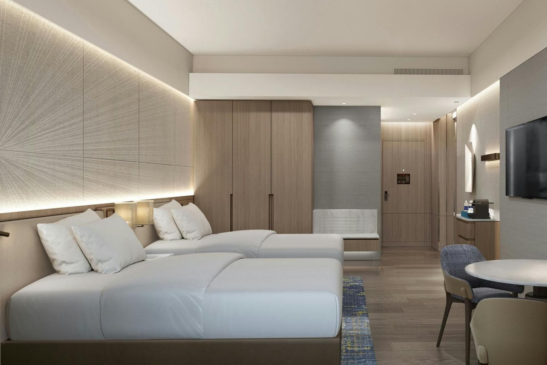 Executive Double Room with Two Double Beds and City View