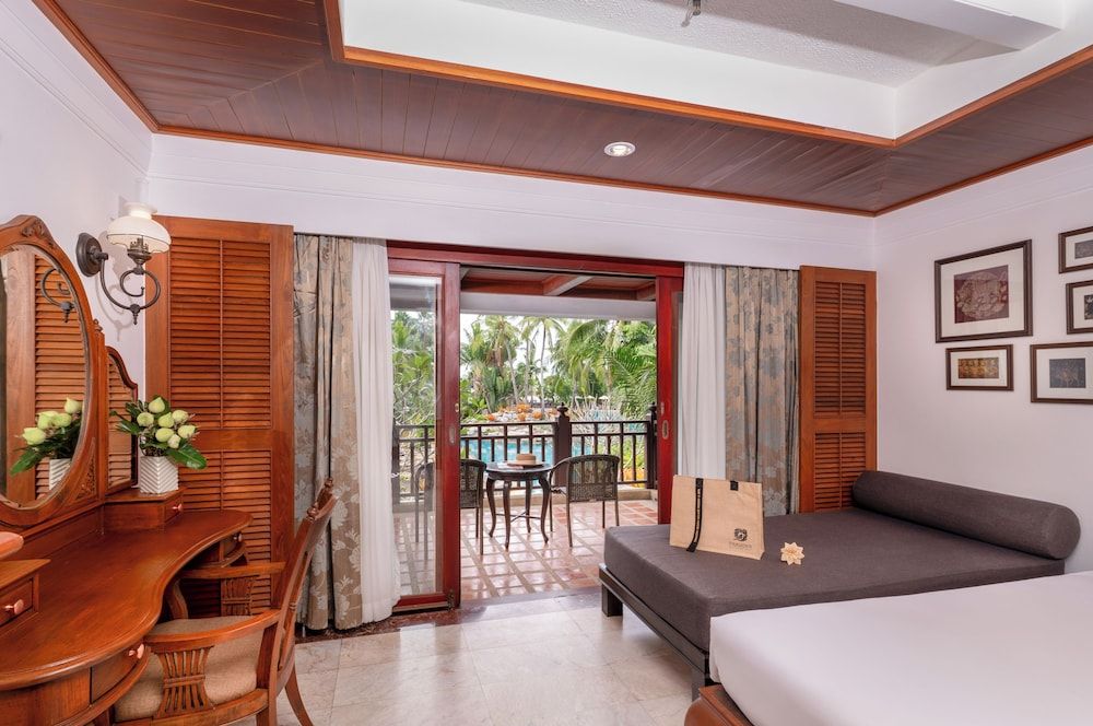 Family Connecting Lagoon Poolside