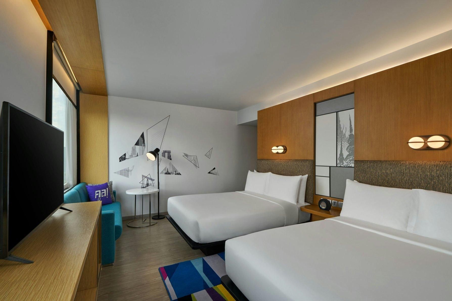 Breezy Room, Guest room, 2 Queen, City view, High floor