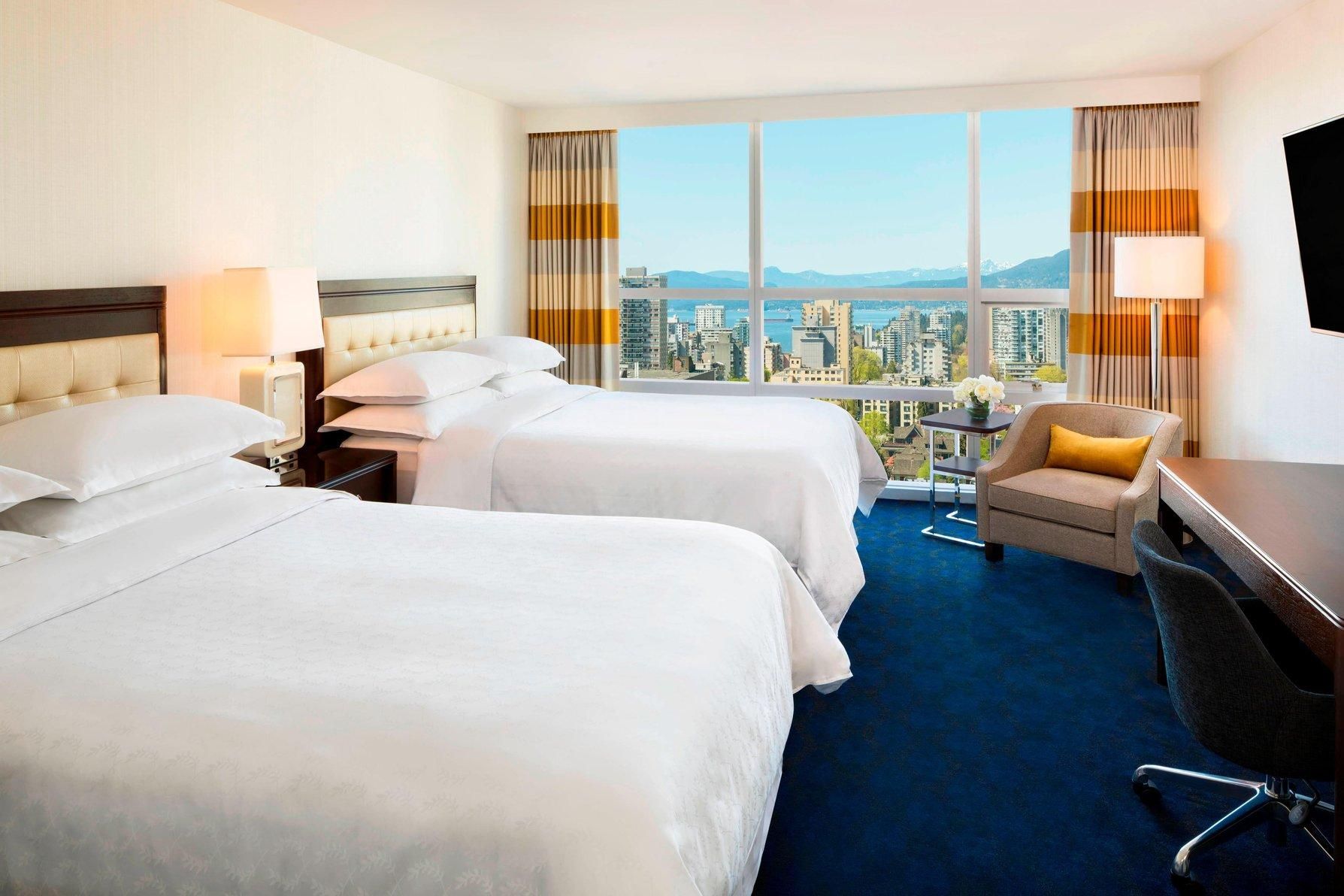 Club 2 Doubles, Club lounge access, Guest room, 2 Double, High floor