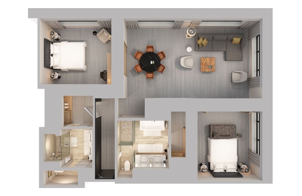 Room layout blue print