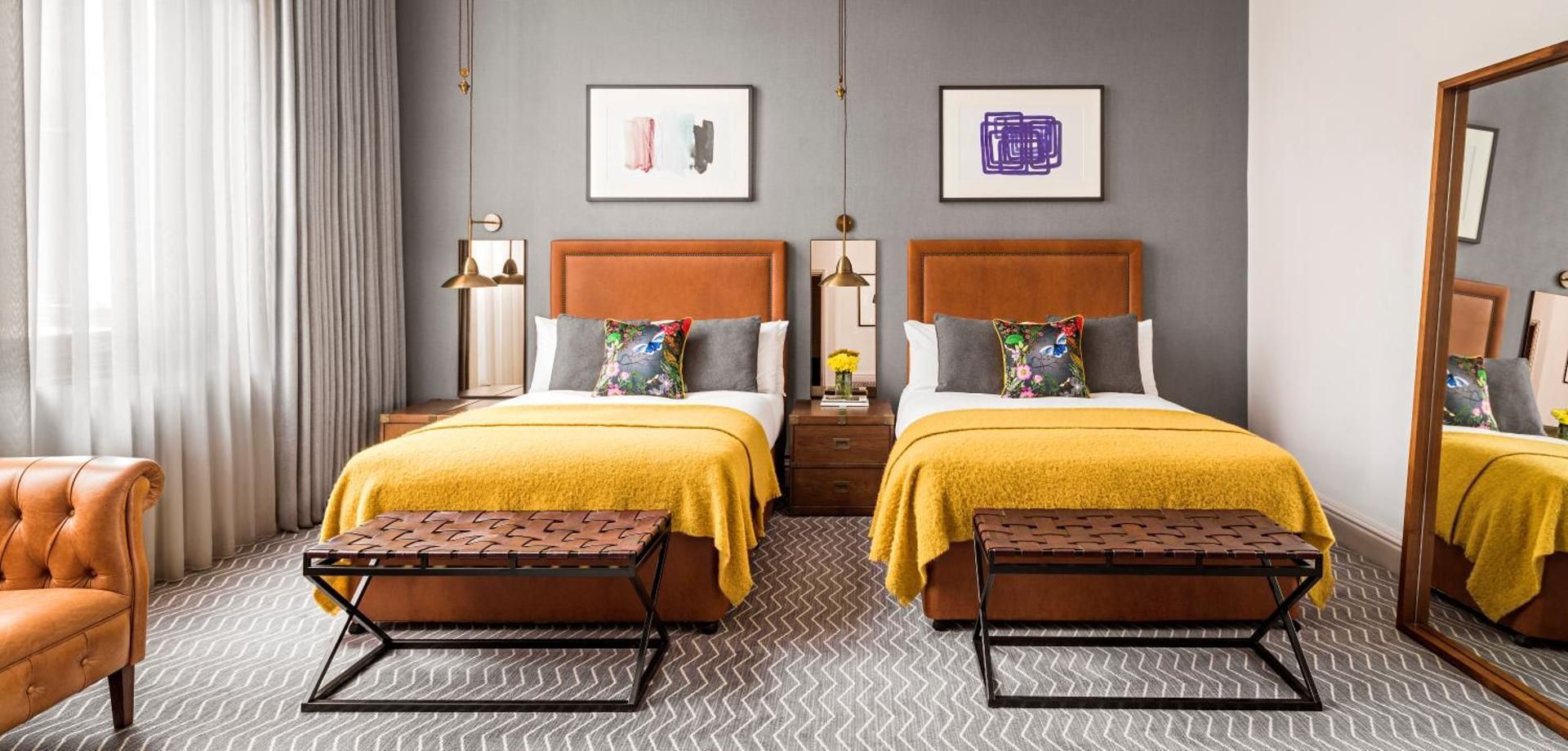 Double Room with Two Double Beds - Mobility Accessible