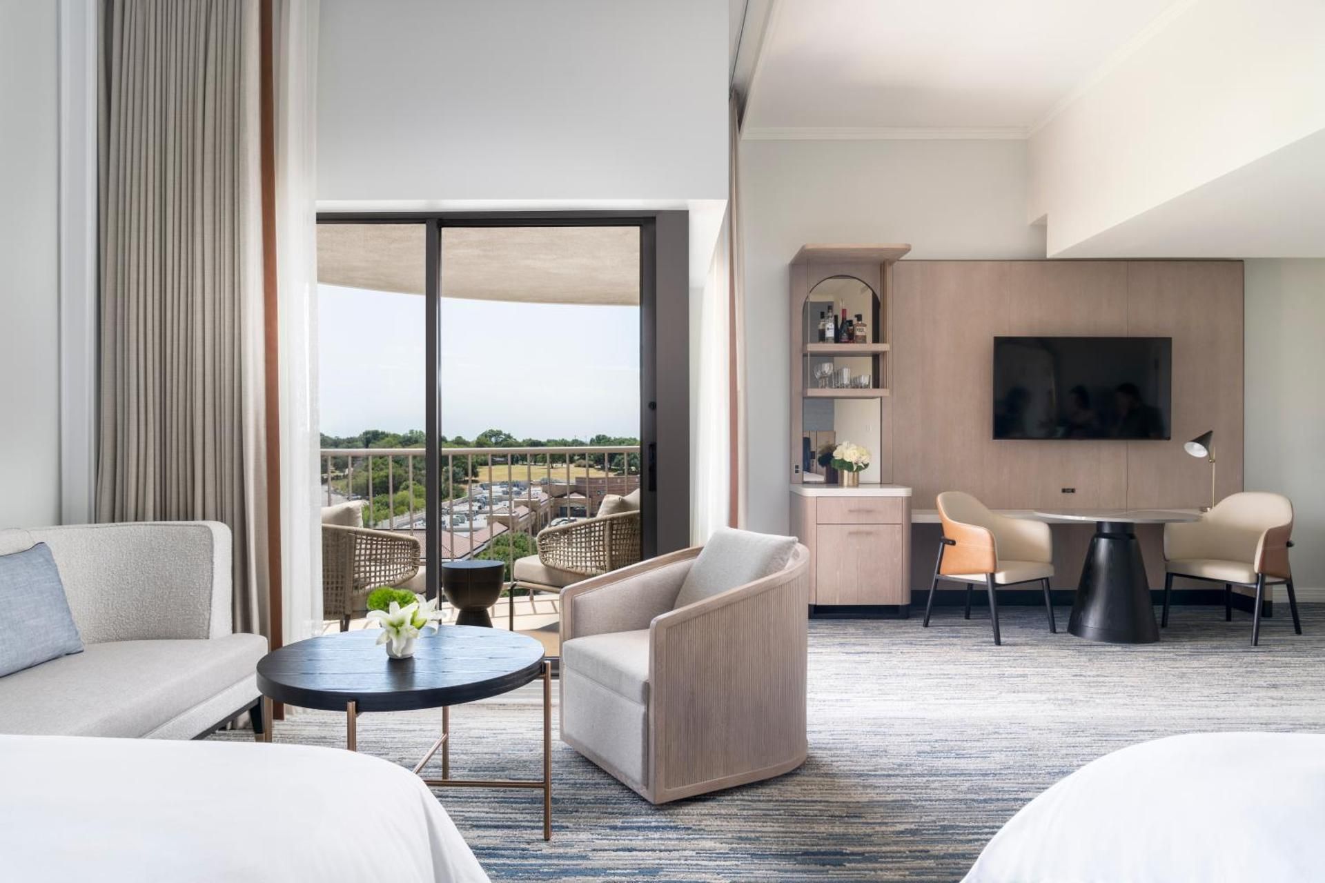 Tower Corner, Guest room, 2 Double, Golf view, Balcony