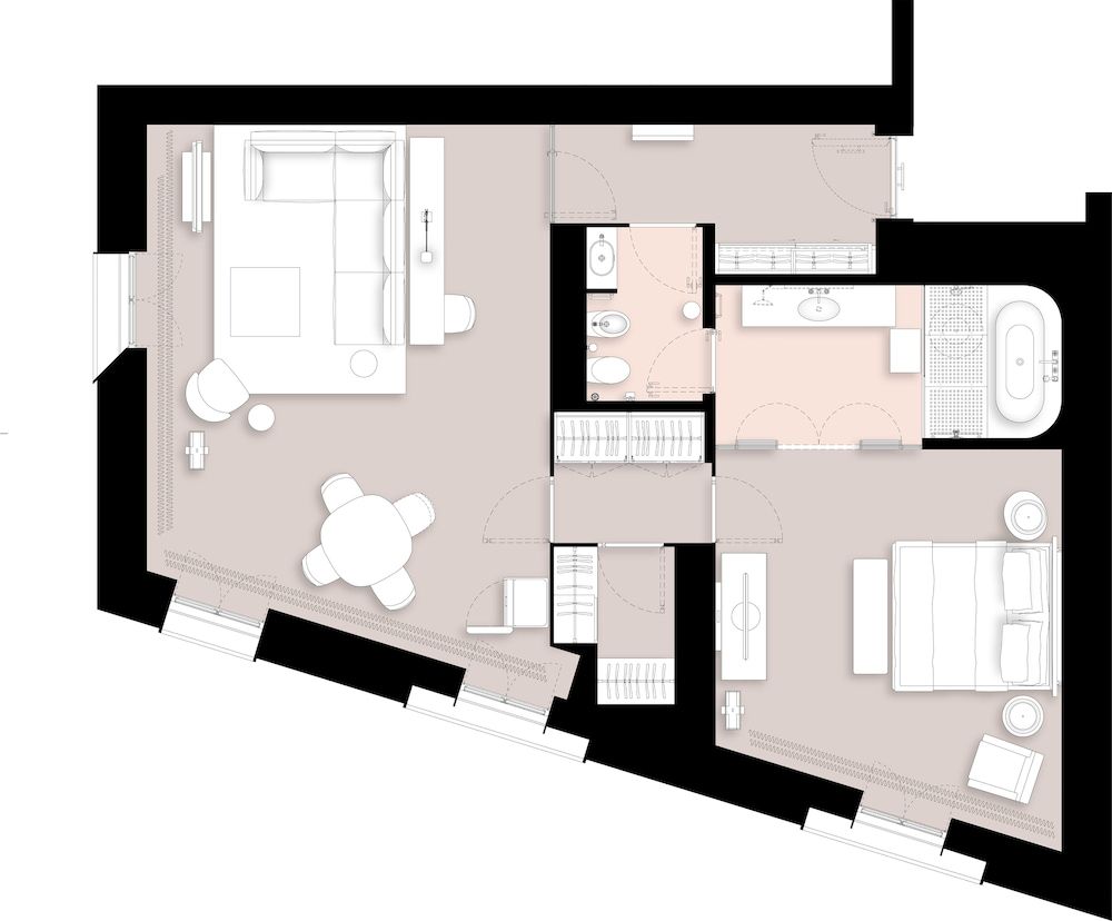Room layout blue print