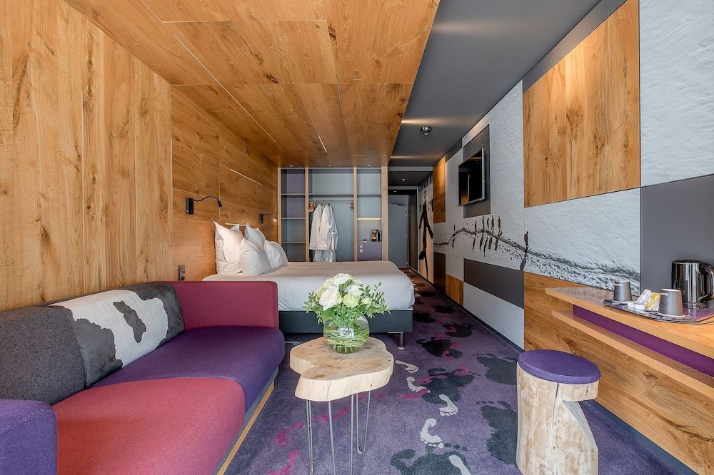 Superior Room with Sofa bed and Balcony, Mont-Blanc Range View