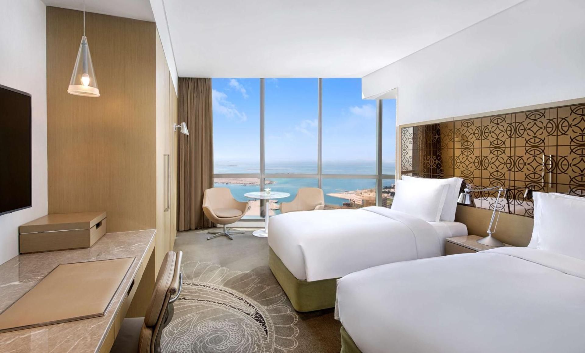 Conrad Abu Dhabi Etihad Towers Twin Deluxe Room with Sea View 2